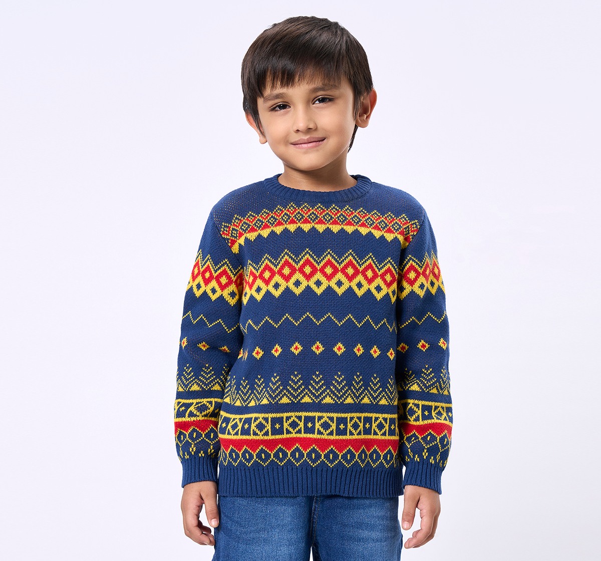 Ed-a-Mamma Kids Boys Sweater Blue