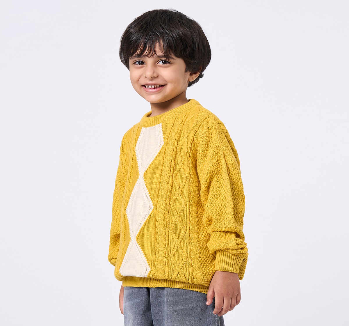 Ed-a-Mamma Kids Boys Sweater Yellow