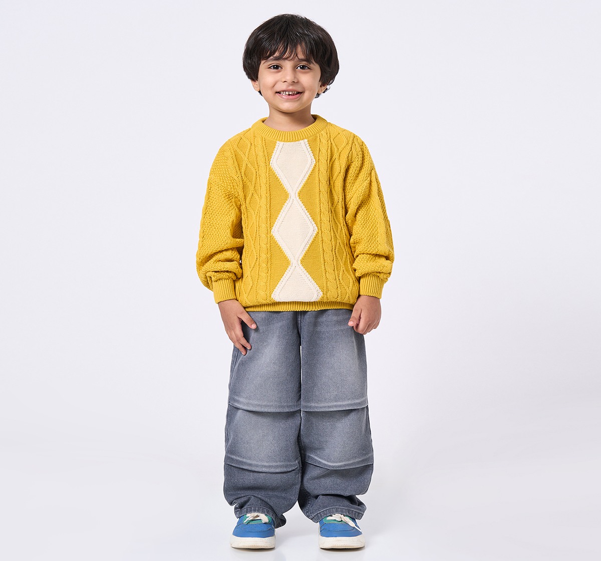 Ed-a-Mamma Kids Boys Sweater Yellow