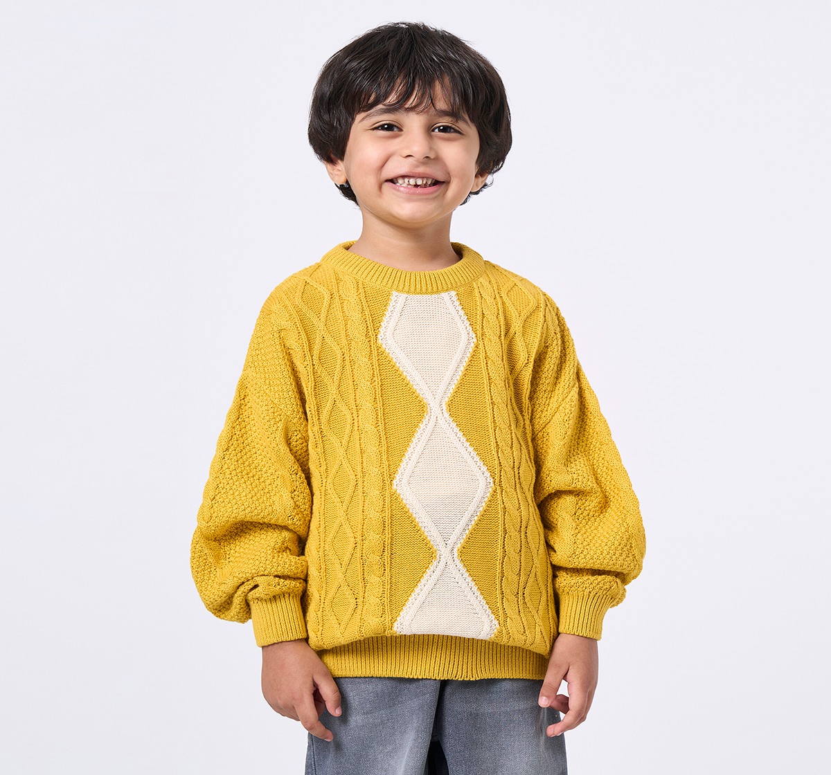 Ed-a-Mamma Kids Boys Sweater Yellow