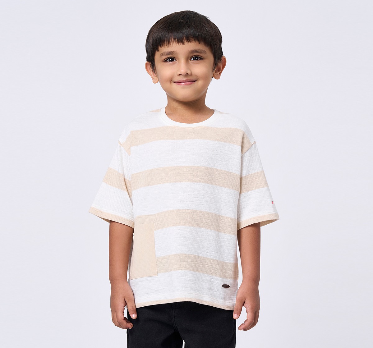 Ed-a-Mamma Kids Boys T-Shirt Beige