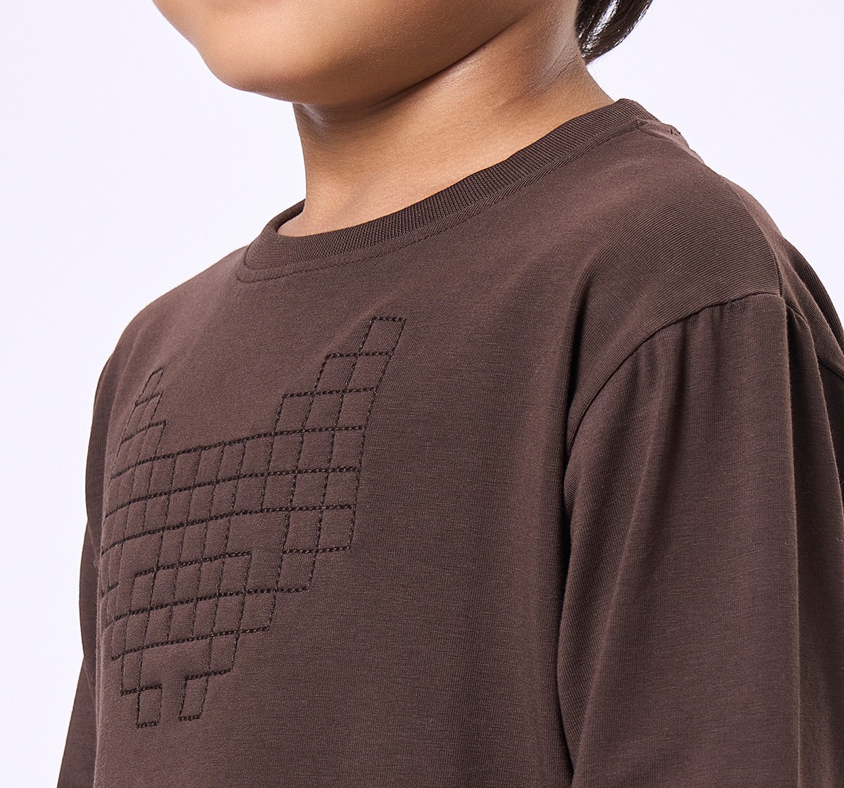 Ed-a-Mamma Kids Boys T-Shirt Brown