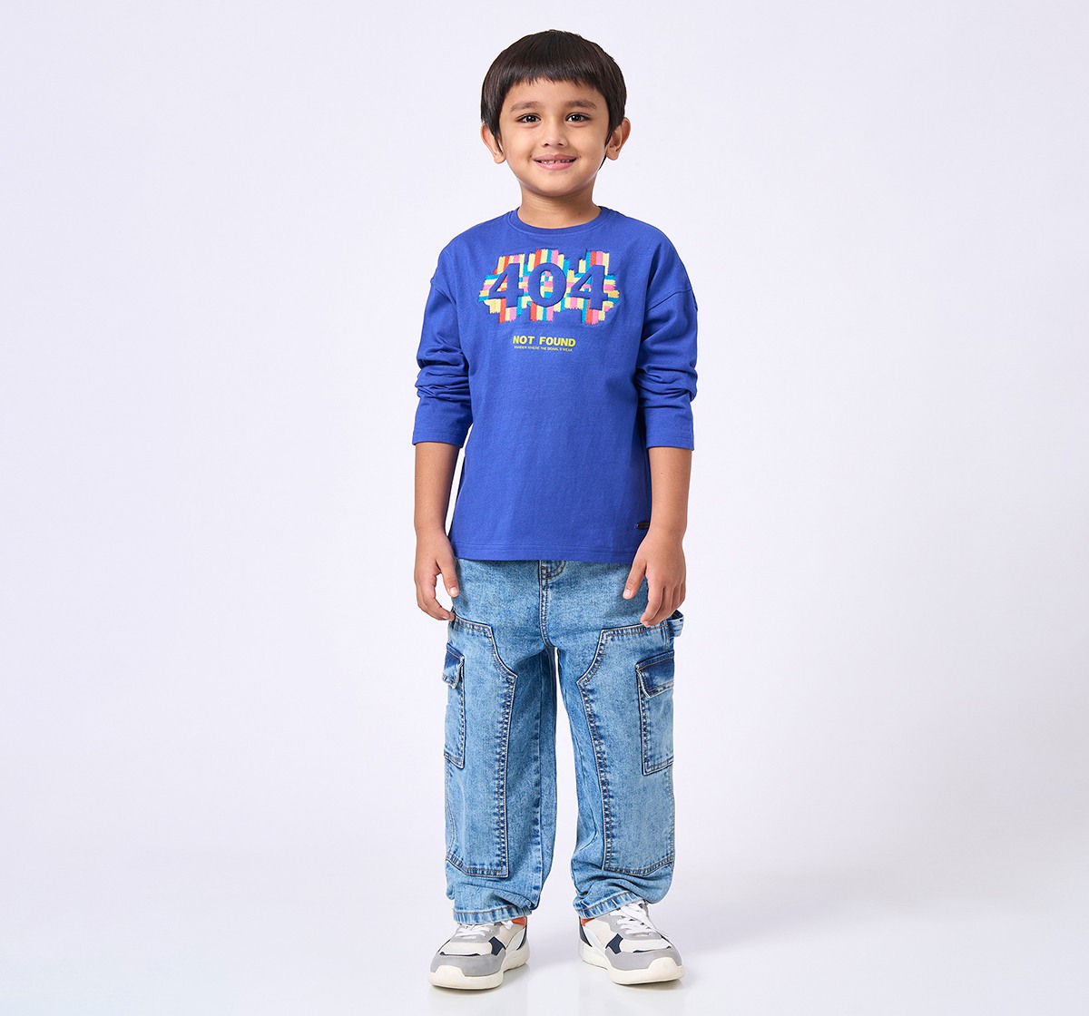 Ed-a-Mamma Kids Boys T-Shirt Blue