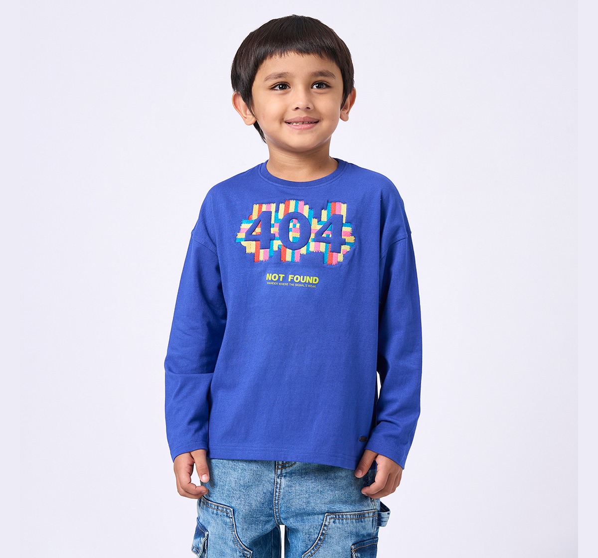 Ed-a-Mamma Kids Boys T-Shirt Blue