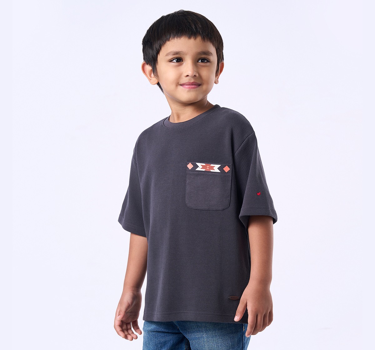 Ed-a-Mamma Kids Boys T-Shirt Grey