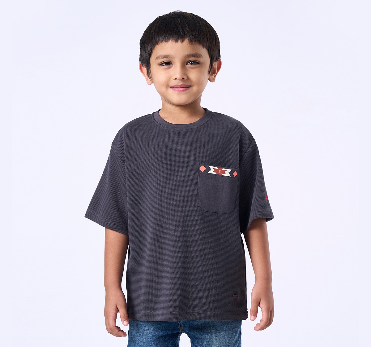 Ed-a-Mamma Kids Boys T-Shirt Grey
