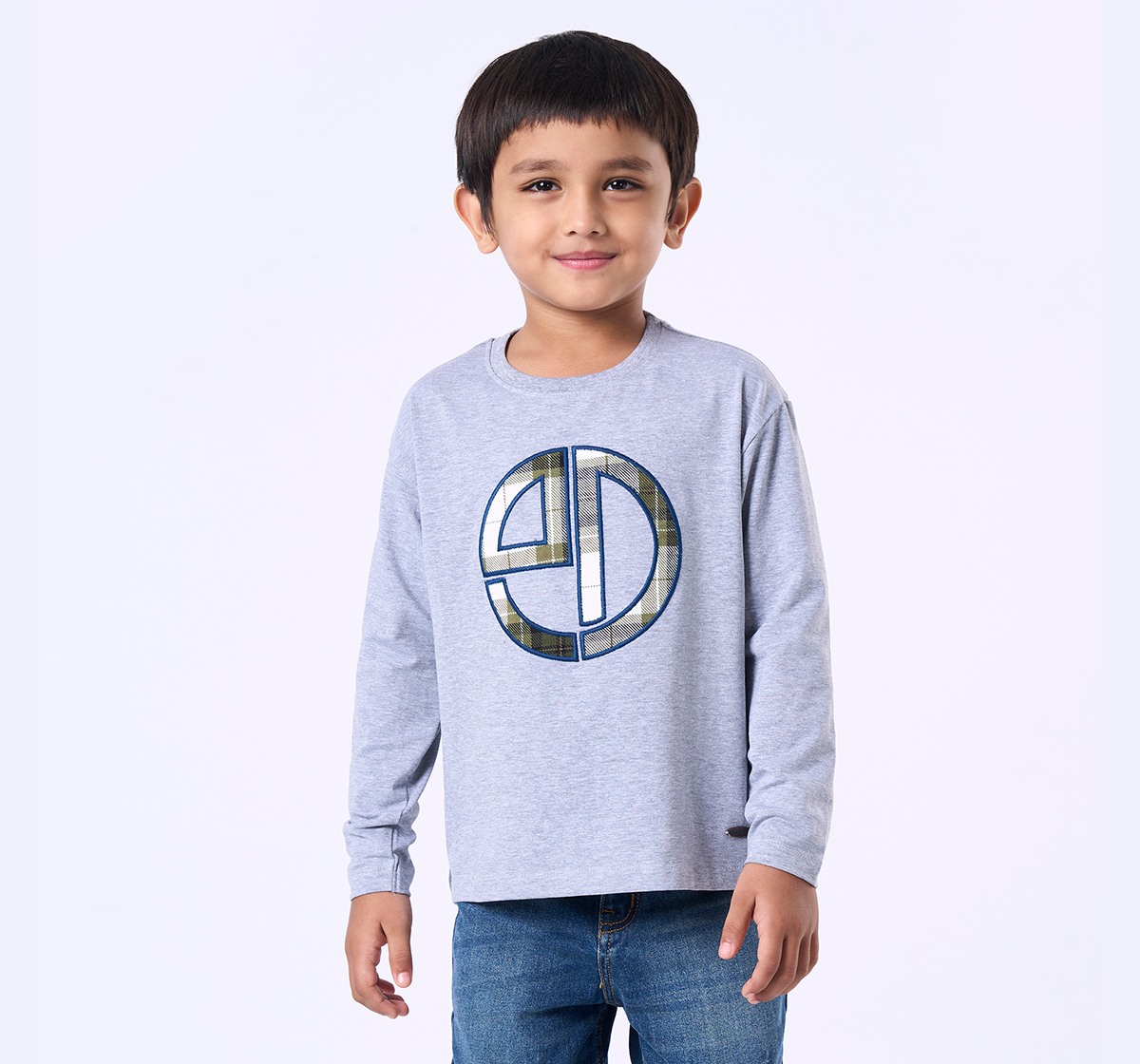 Ed-a-Mamma Kids Boys T-Shirt Grey