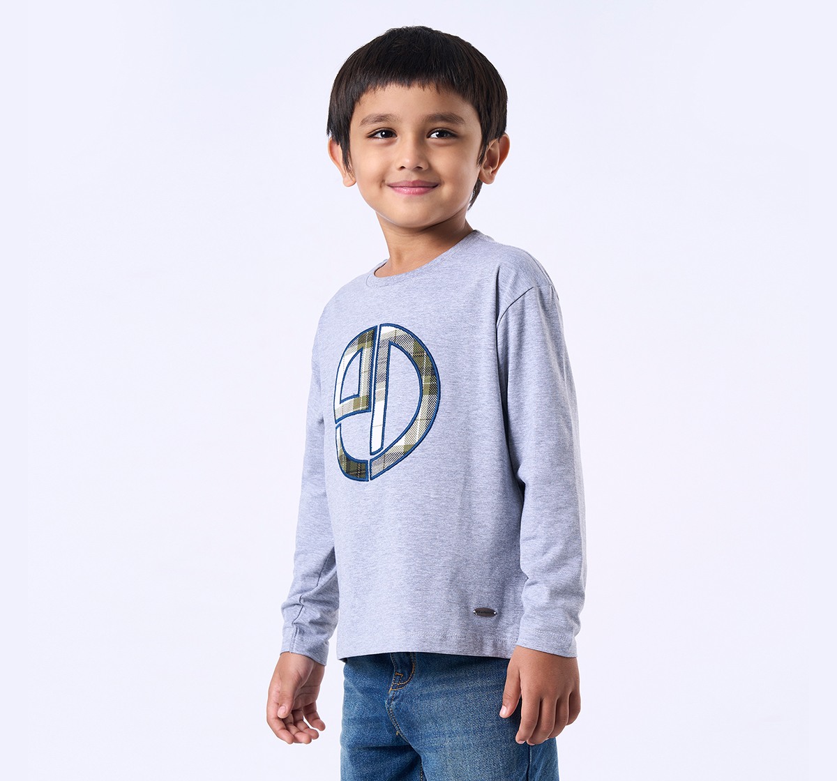 Ed-a-Mamma Kids Boys T-Shirt Grey