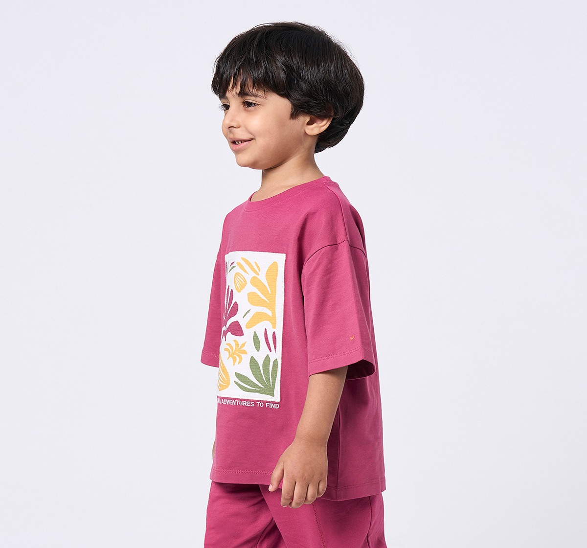 Ed-a-Mamma Kids Boys T-Shirt Magenta