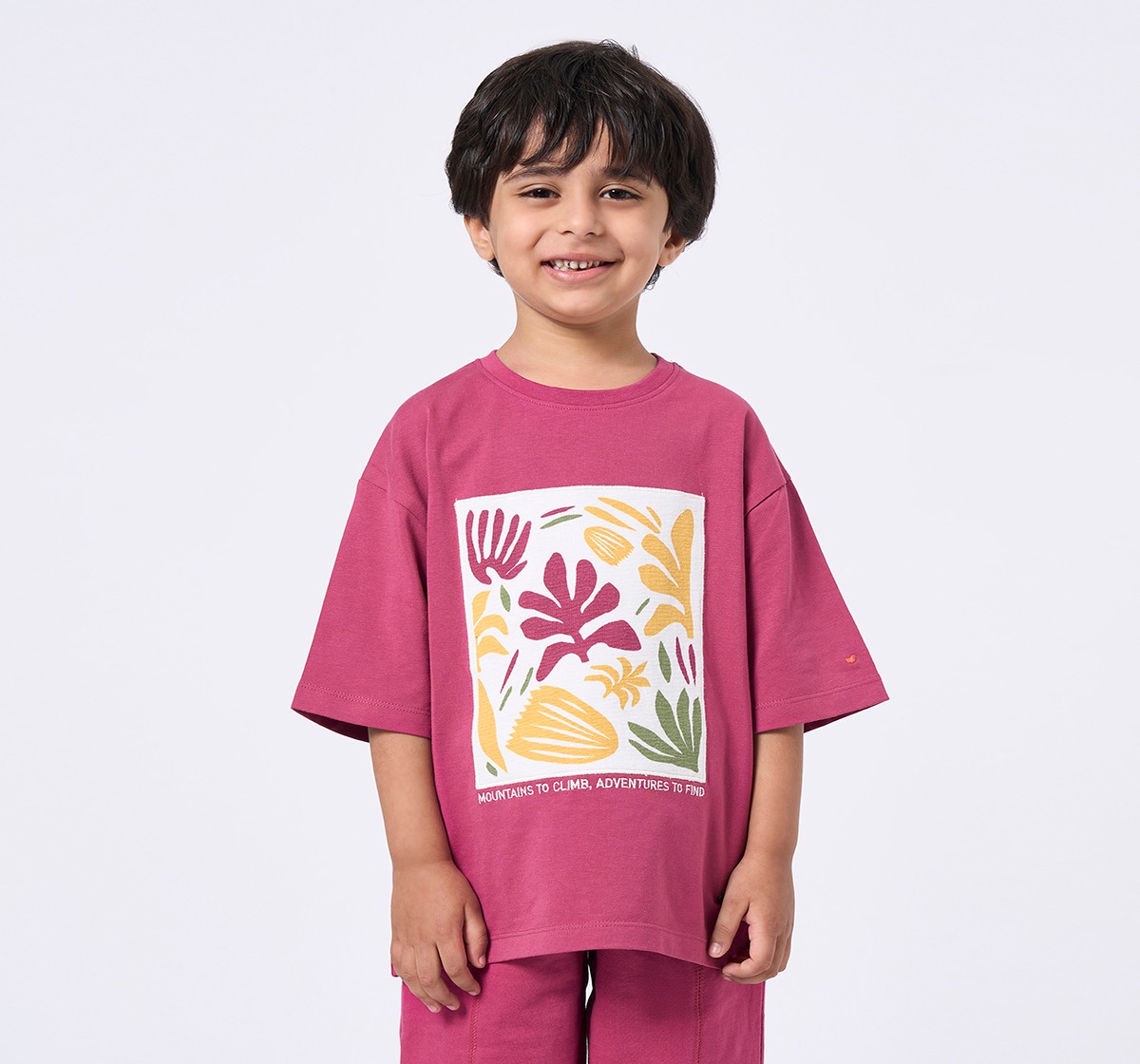 Ed-a-Mamma Kids Boys T-Shirt Magenta