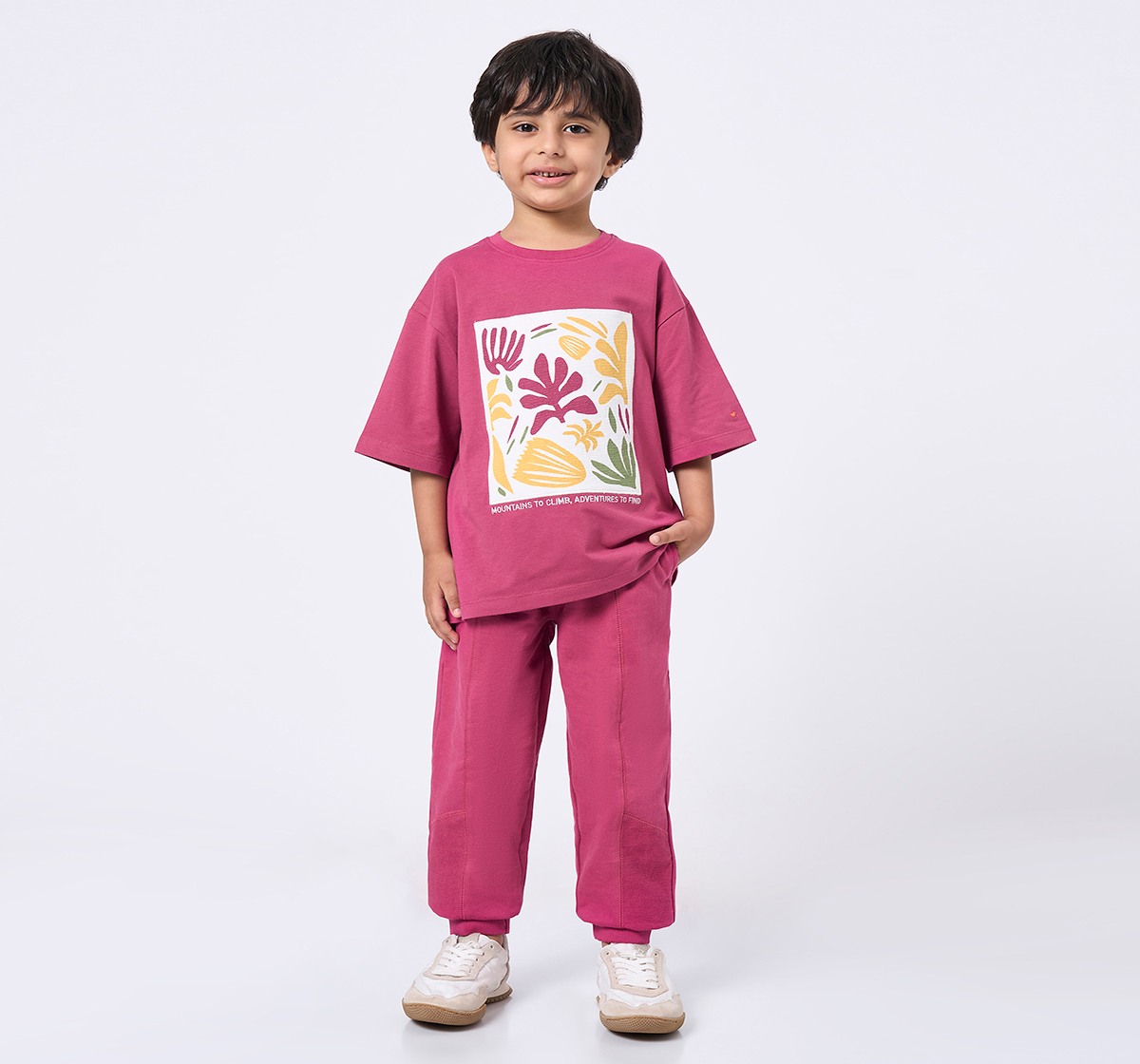 Ed-a-Mamma Kids Boys T-Shirt Magenta