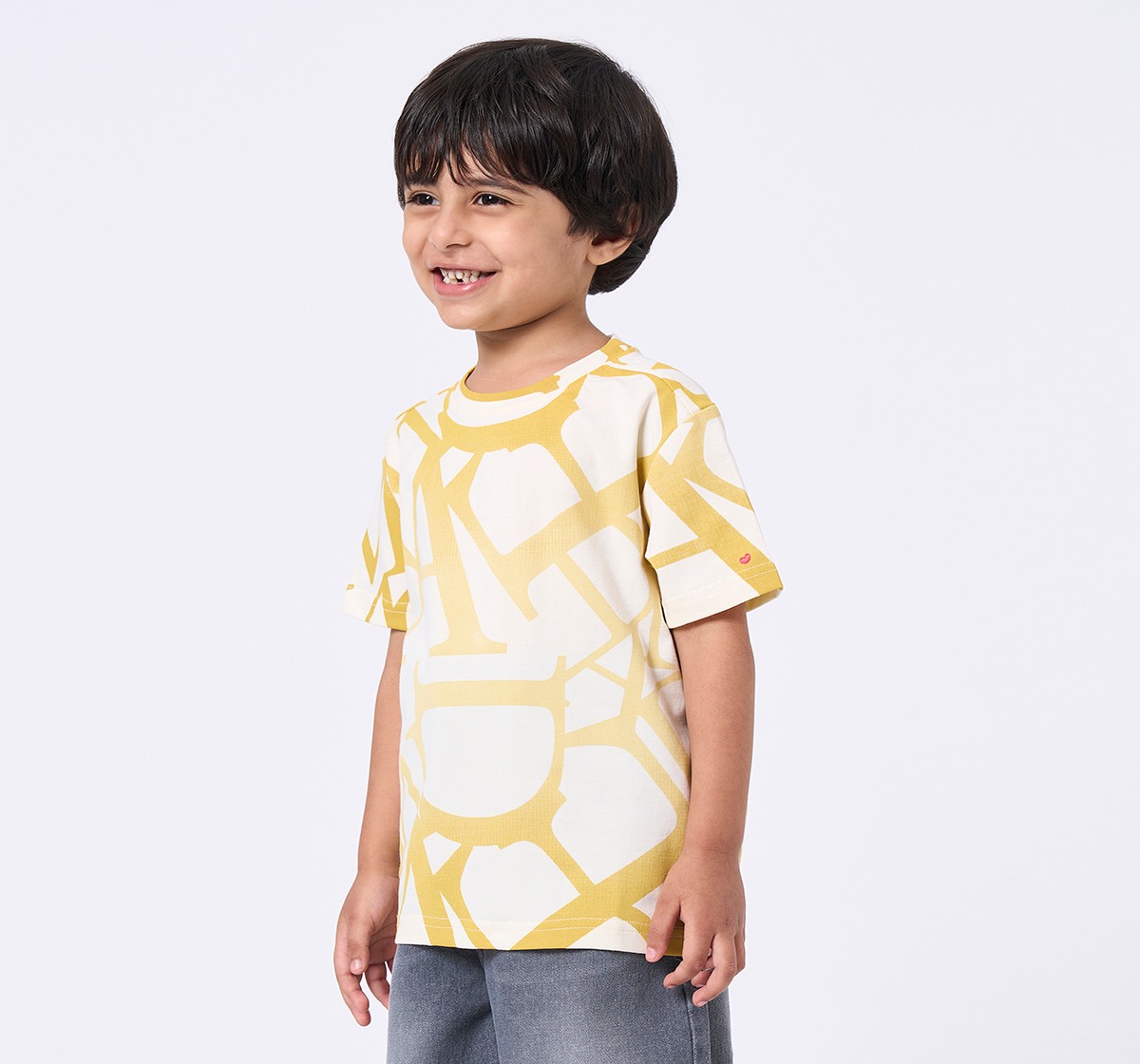Ed-a-Mamma Kids Boys T-Shirt Yellow