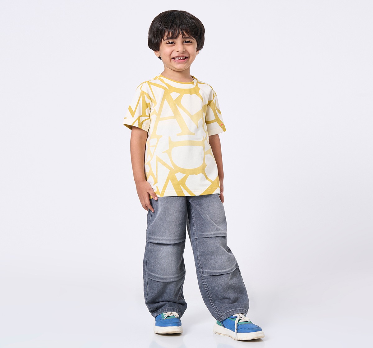 Ed-a-Mamma Kids Boys T-Shirt Yellow