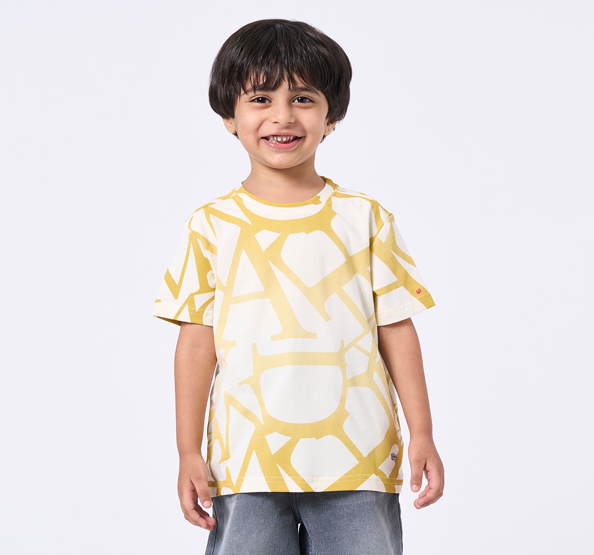 Ed-a-Mamma Kids Boys T-Shirt Yellow