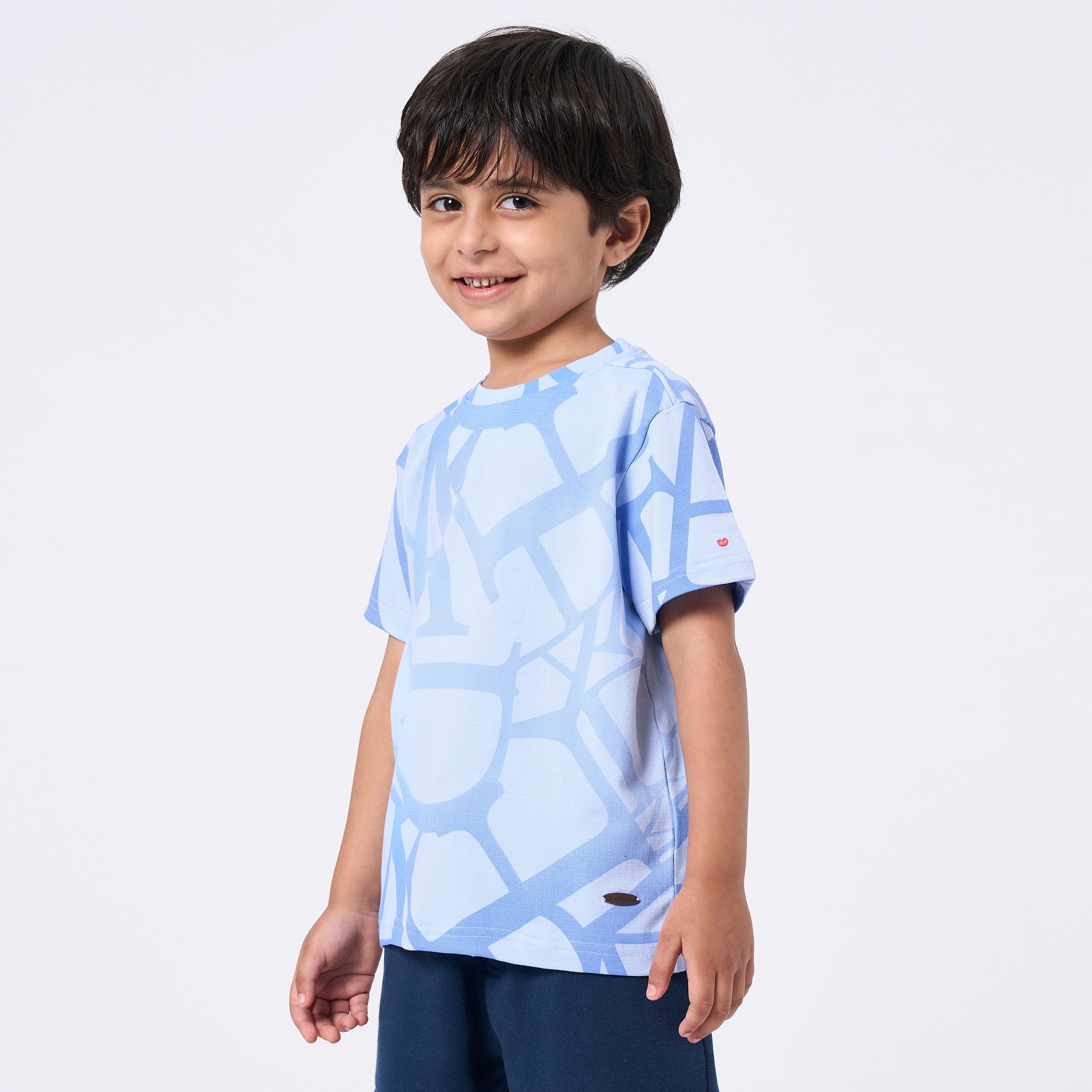 Ed-a-Mamma Kids Boys T-Shirt Blue