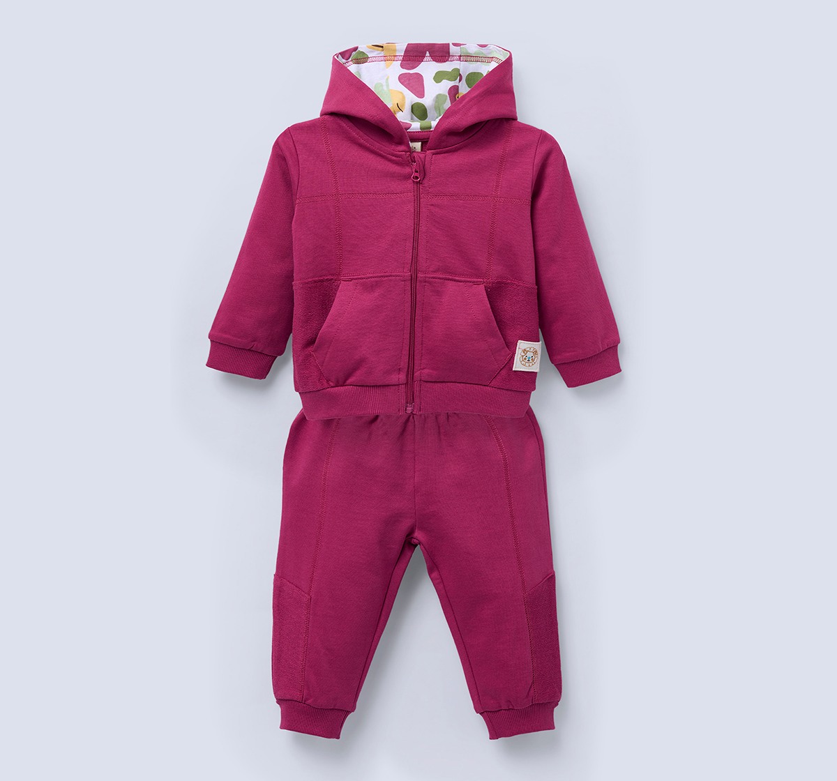 Ed-a-Mamma Infant Boys Set Magenta