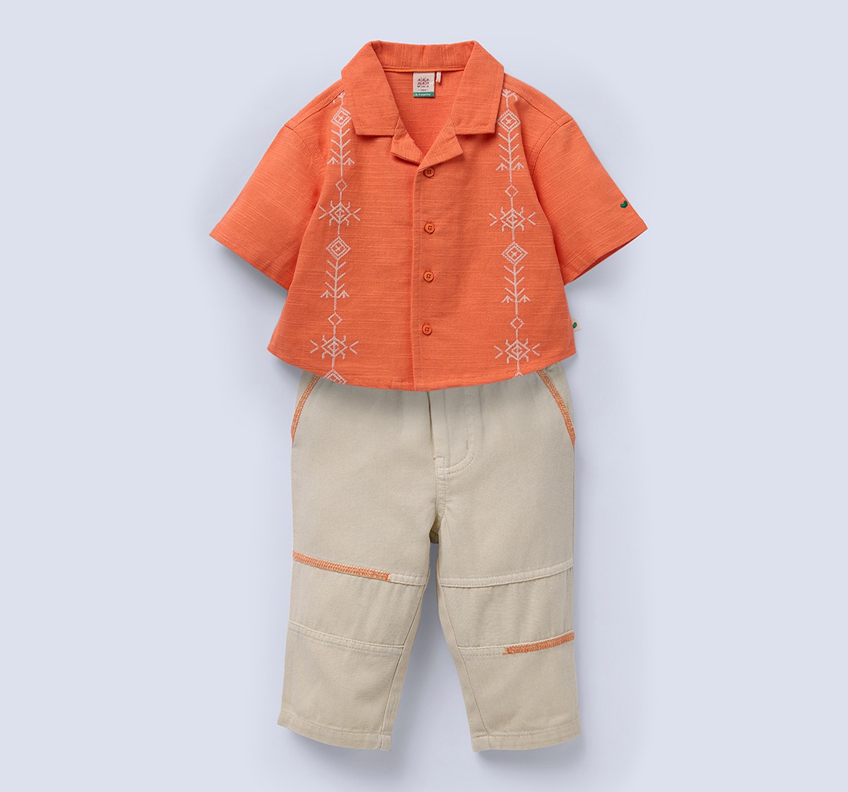 Ed-a-Mamma Infant Boys Set Orange