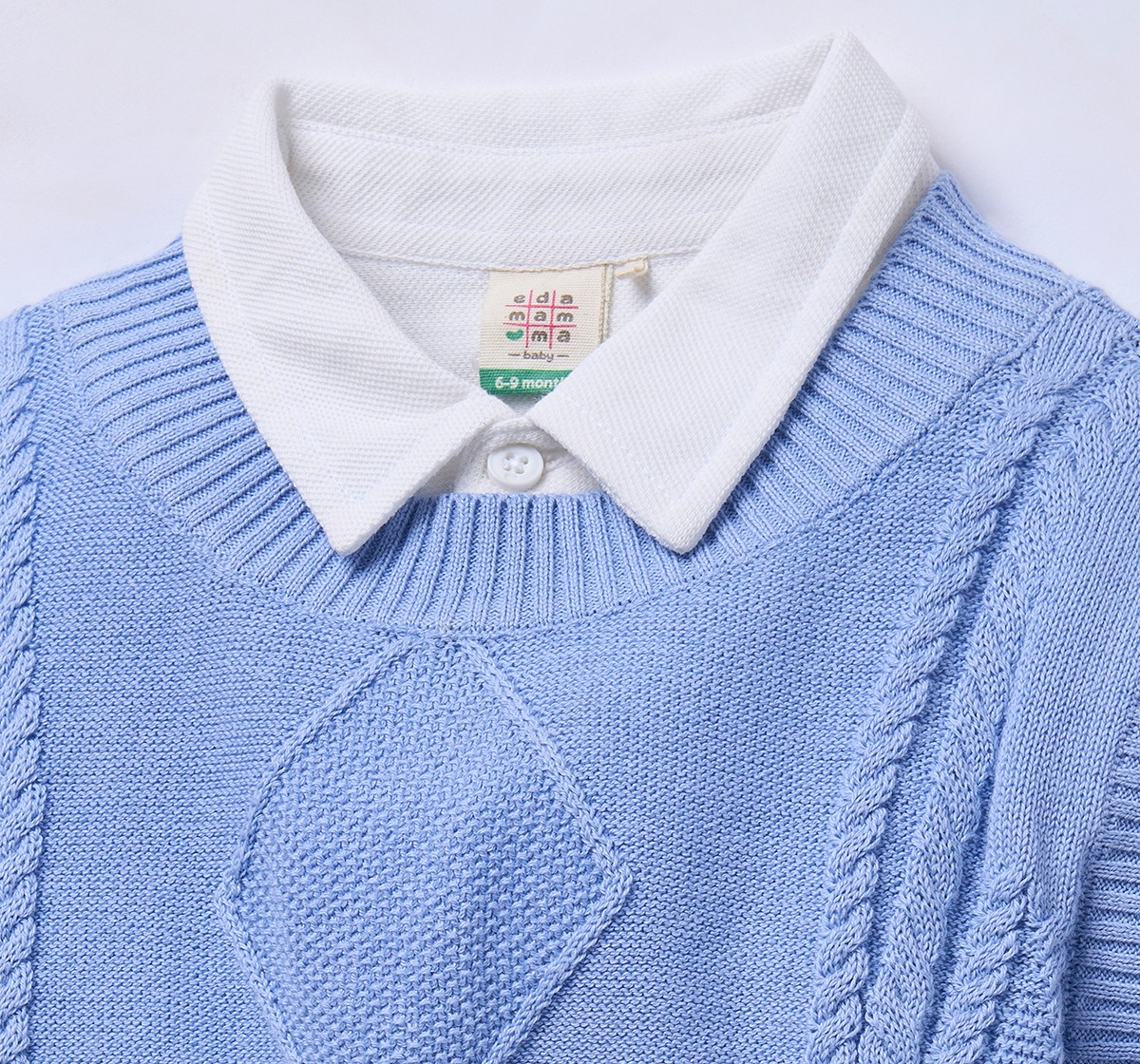 Ed-a-Mamma Infant Boys Shirt Blue