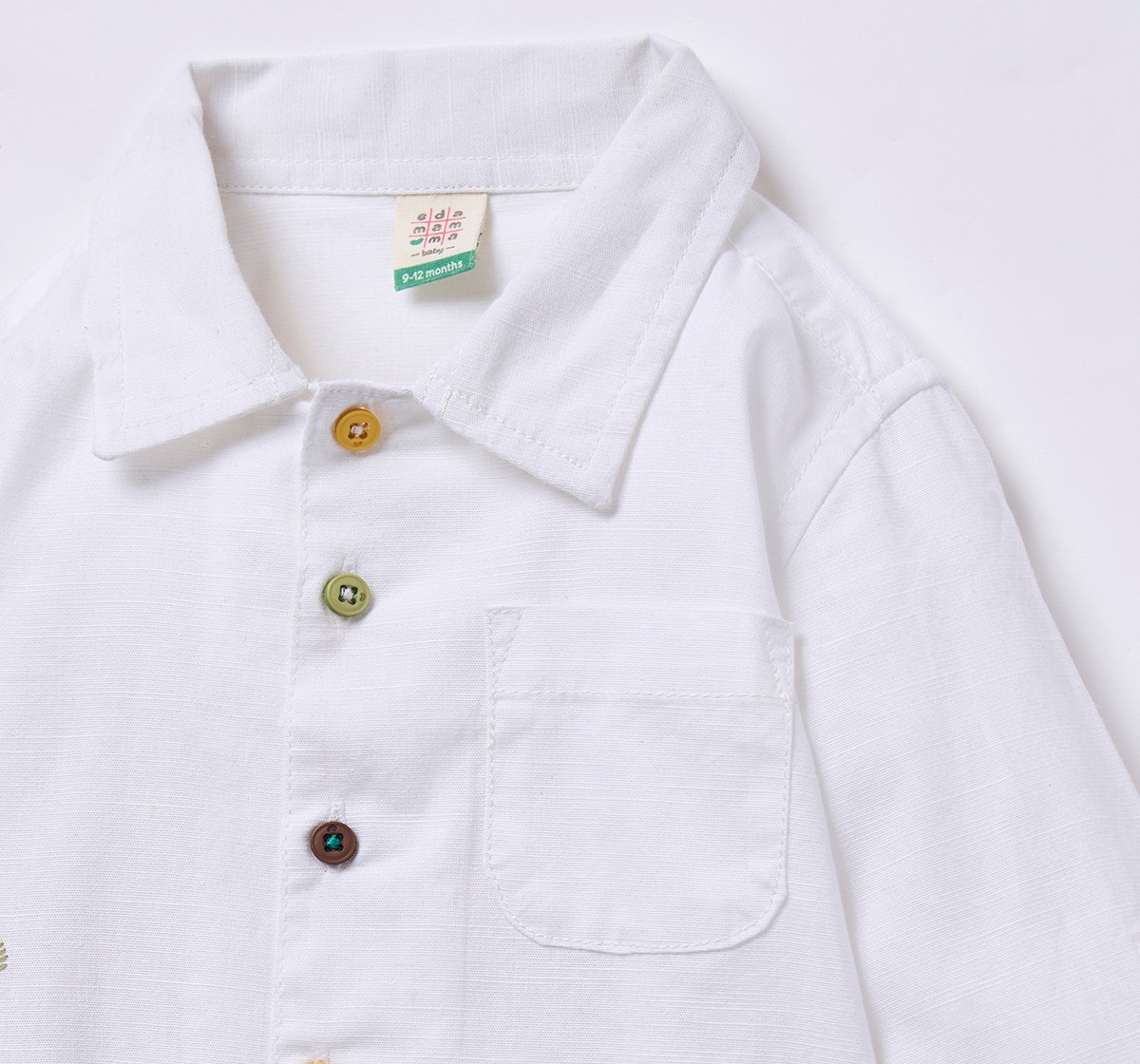 Ed-a-Mamma Infant Boys Shirt Off White