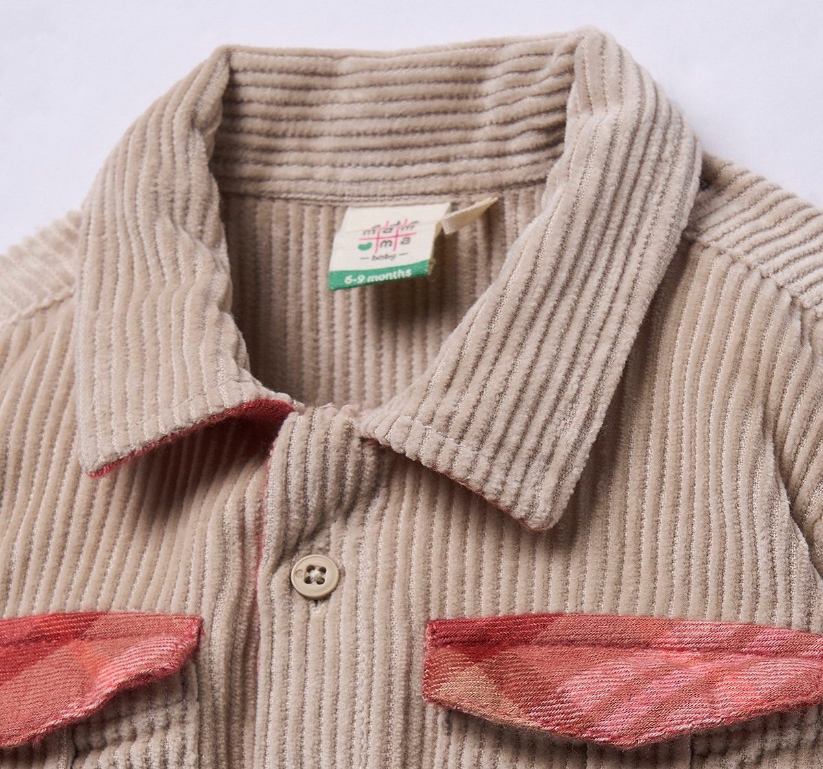 Ed-a-Mamma Infant Boys Shirt Beige