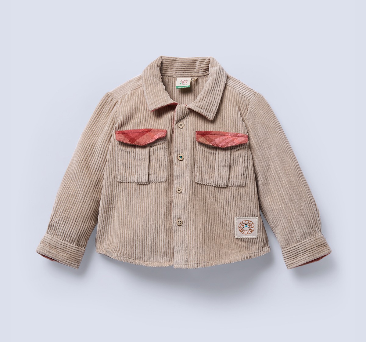 Ed-a-Mamma Infant Boys Shirt Beige