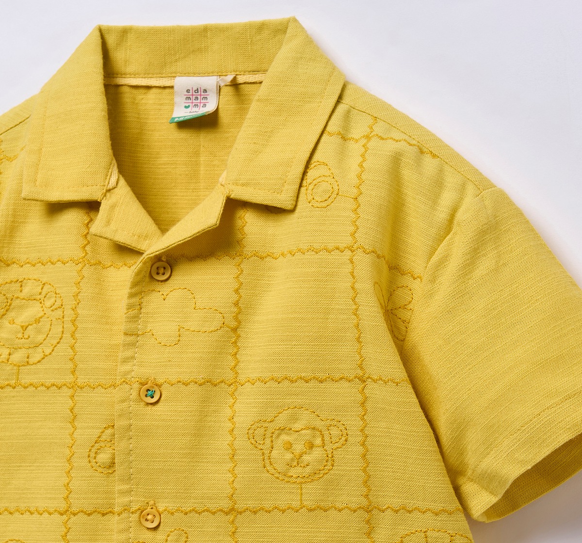 Ed-a-Mamma Infant Boys Shirt Yellow
