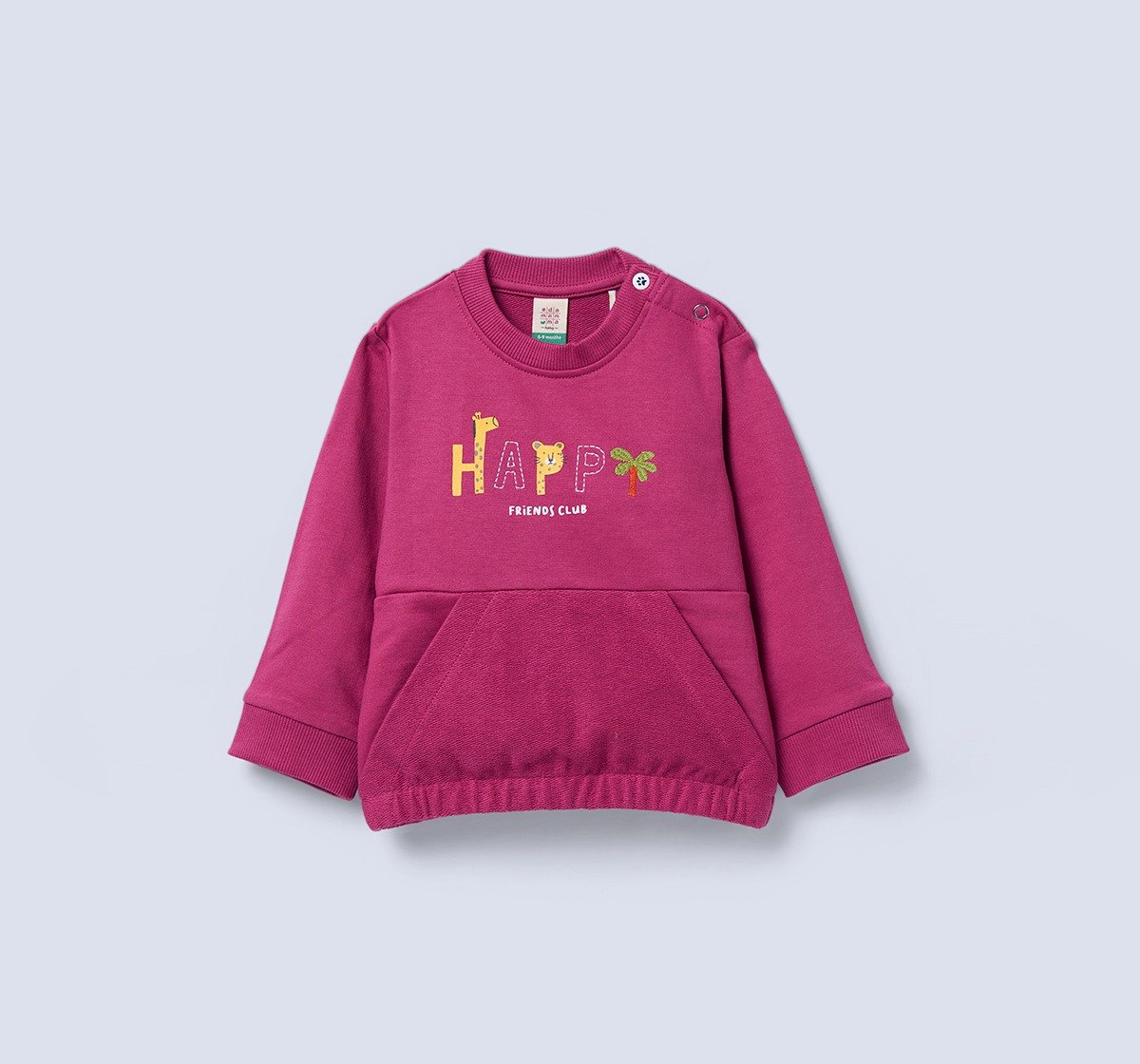 Ed-a-Mamma Infant Boys Sweatshirt Magenta
