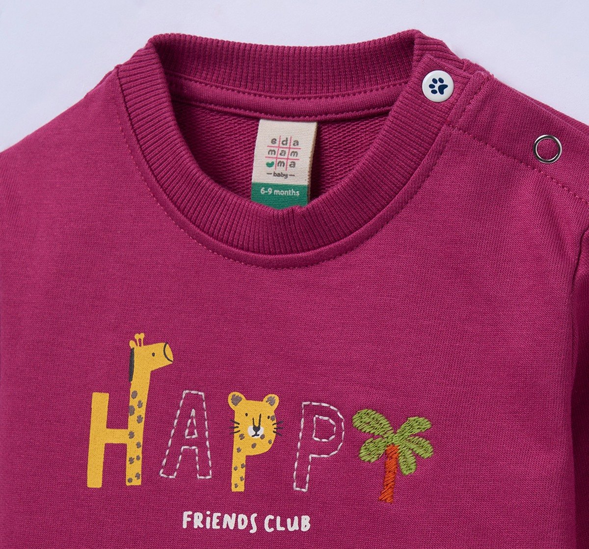 Ed-a-Mamma Infant Boys Sweatshirt Magenta