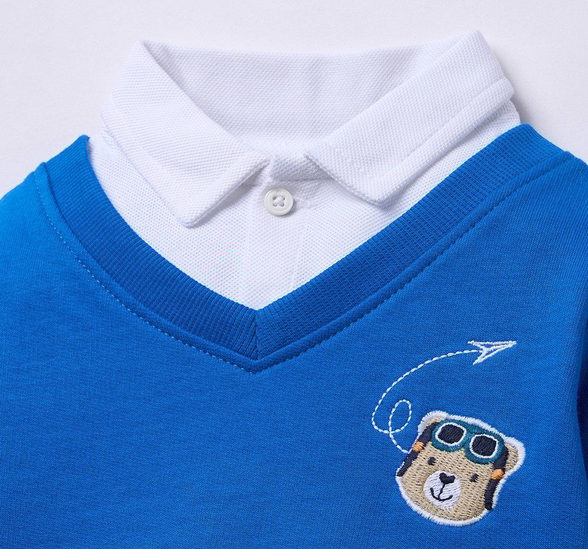 Ed-a-Mamma Infant Boys Sweatshirt Blue