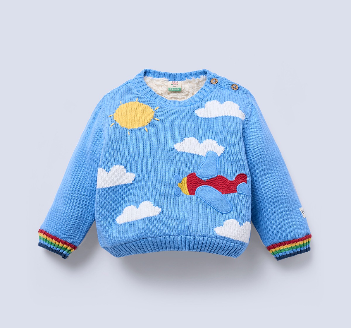 Ed-a-Mamma Infant Boys Sweater Blue