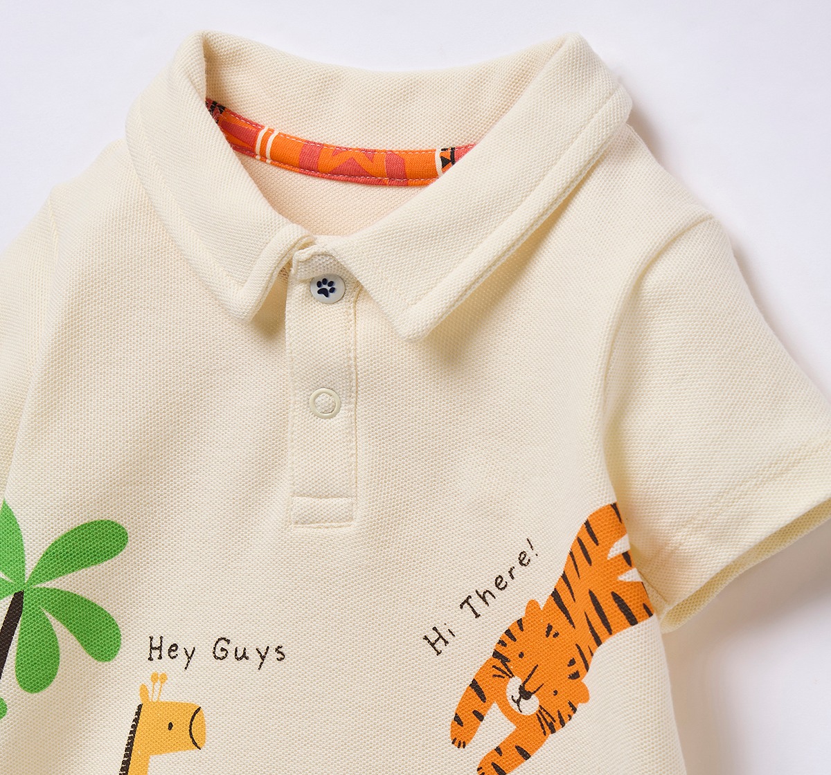 Ed-a-Mamma Infant Boys T-Shirt Off White