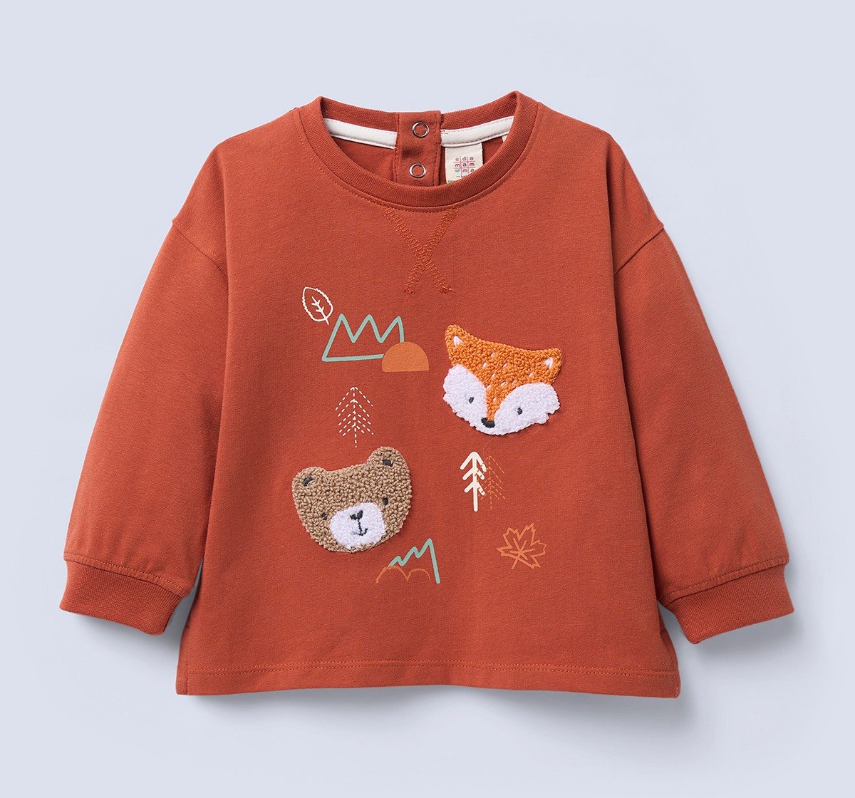 Ed-a-Mamma Infant Boys T-Shirt Brown