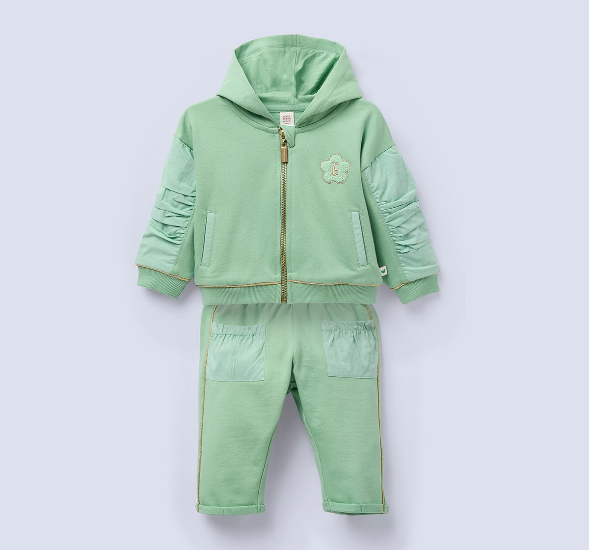 Ed-a-Mamma Infant Girls Set Green