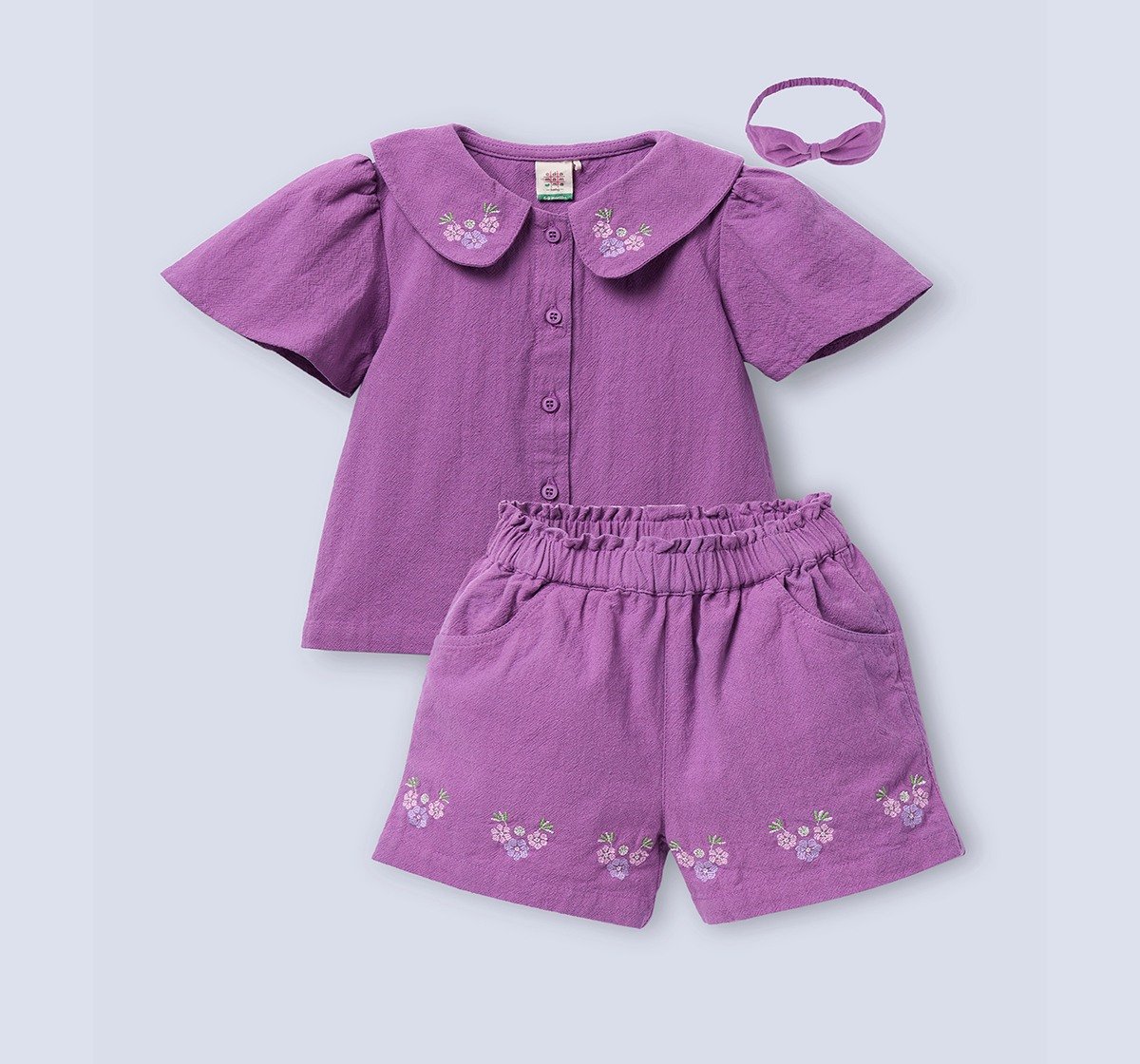 Ed-a-Mamma Infant Girls Set Purple
