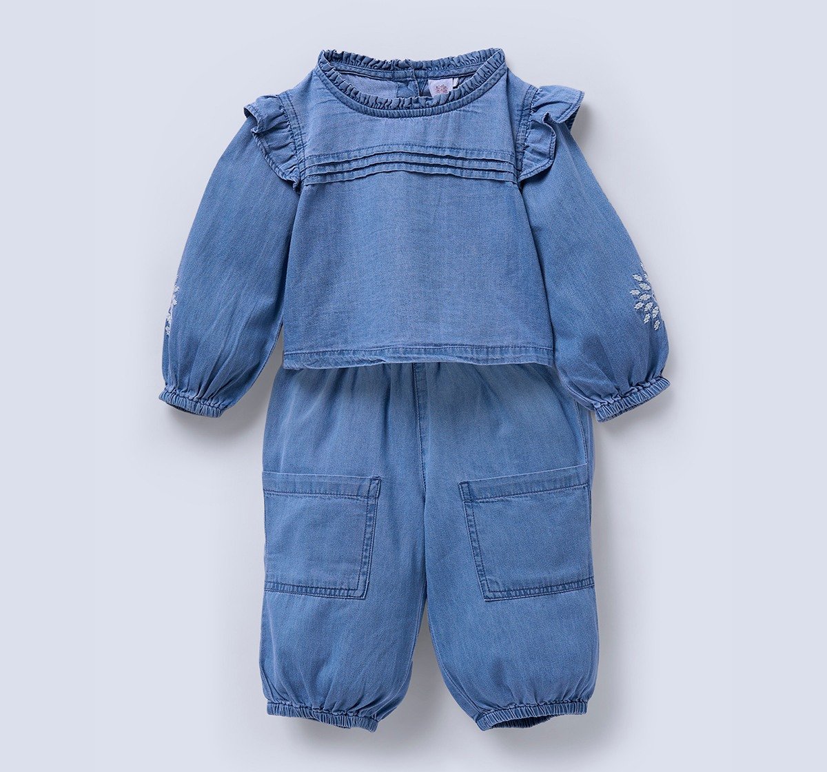 Ed-a-Mamma Infant Girls Set Blue