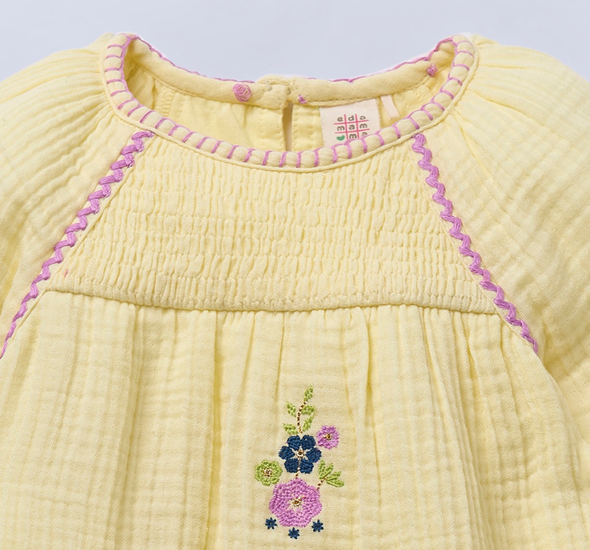 Ed-a-Mamma Infant Girls Dress Off White