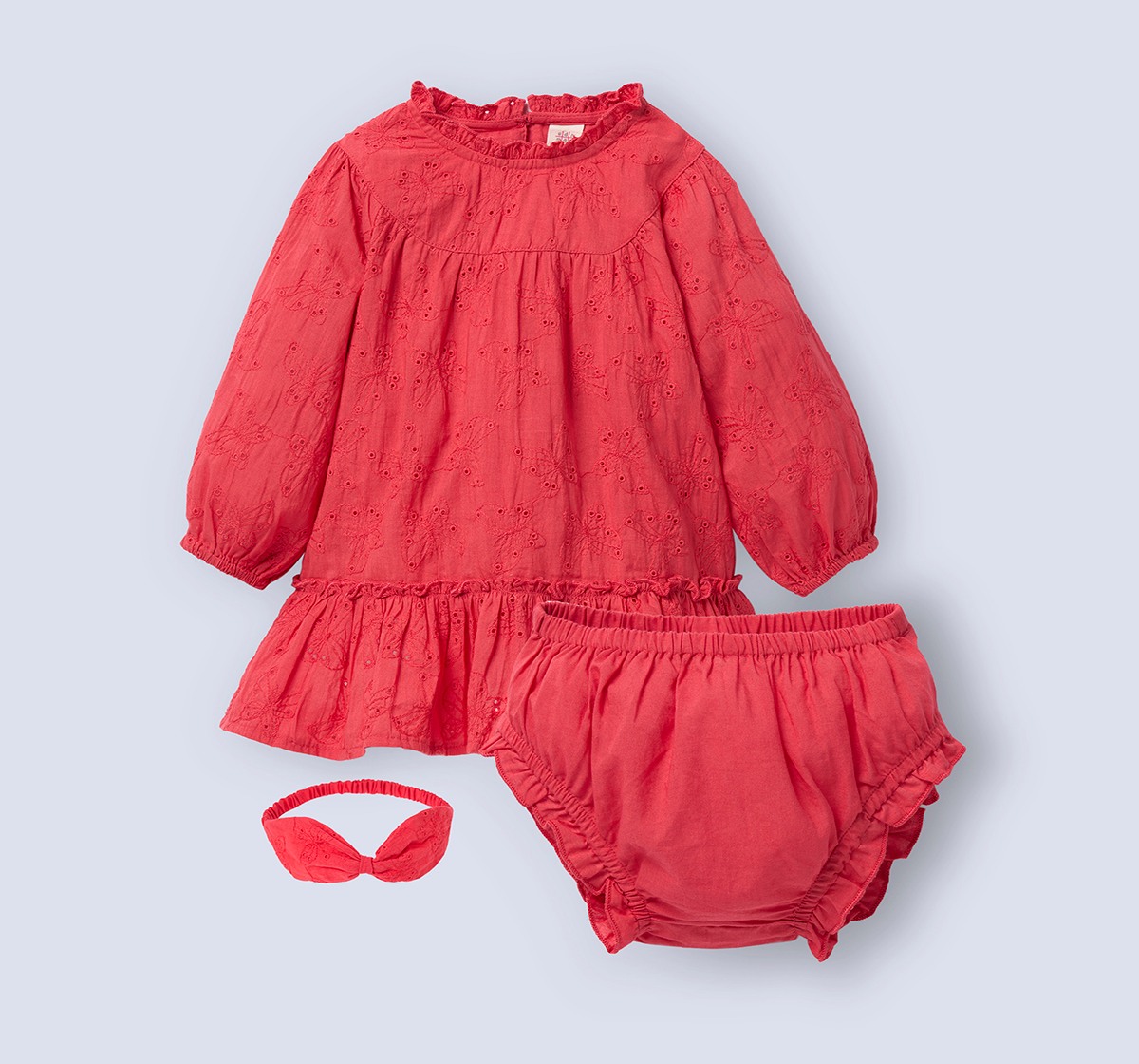 Ed-a-Mamma Infant Girls Dress Red