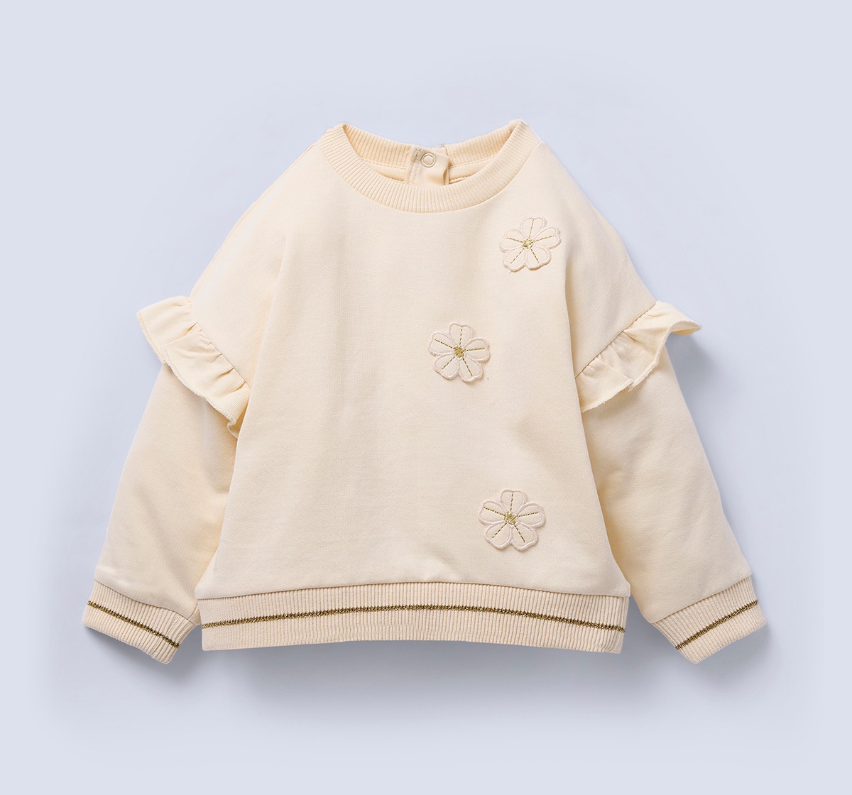 Ed-a-Mamma Infant Girls Sweatshirt Off White