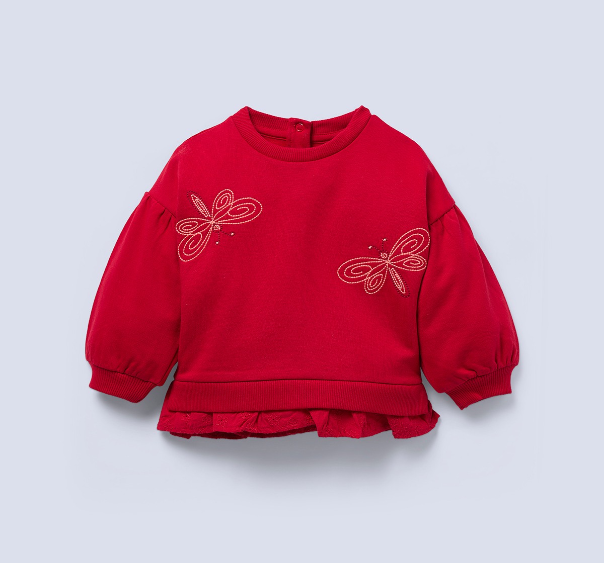 Ed-a-Mamma Infant Girls Sweatshirt Red