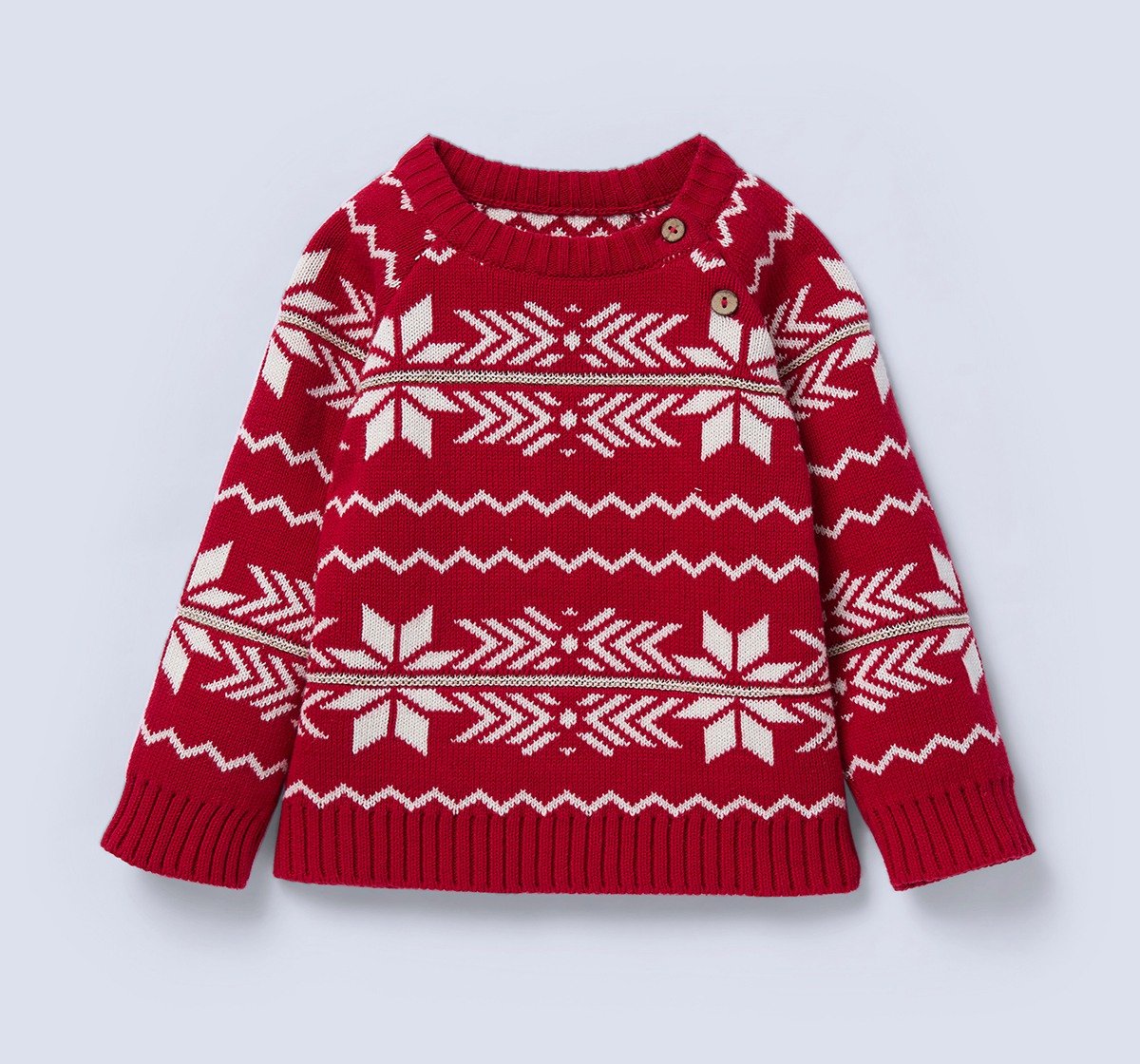 Ed-a-Mamma Infant Girls Sweater Red