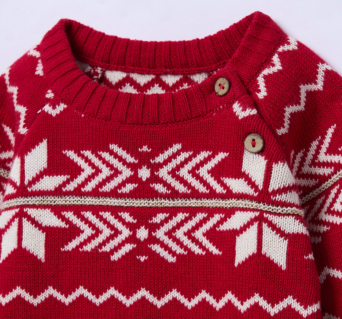 Ed-a-Mamma Infant Girls Sweater Red