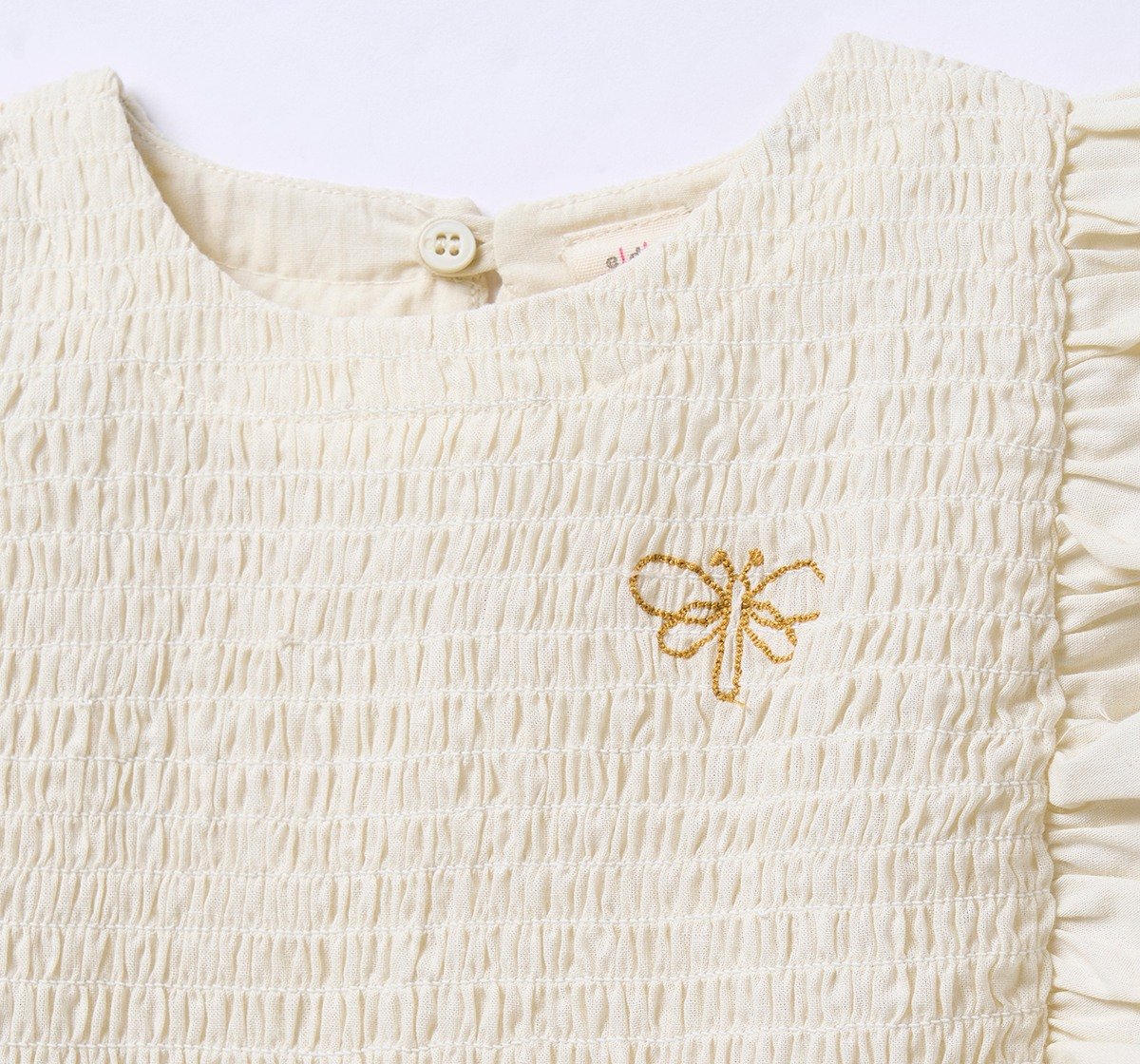 Ed-a-Mamma Infant Girls Tops Off White