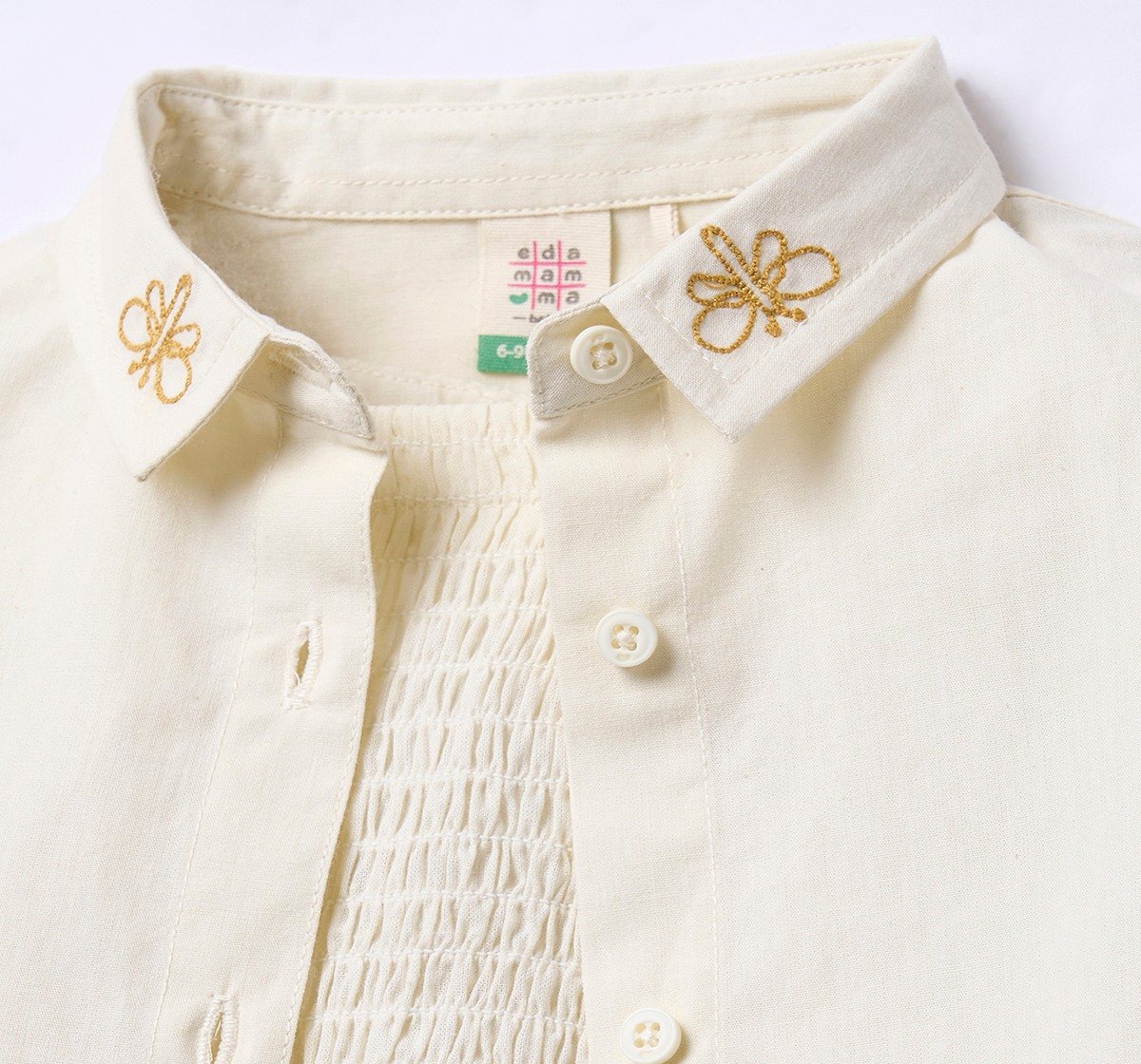 Ed-a-Mamma Infant Girls Tops Off White