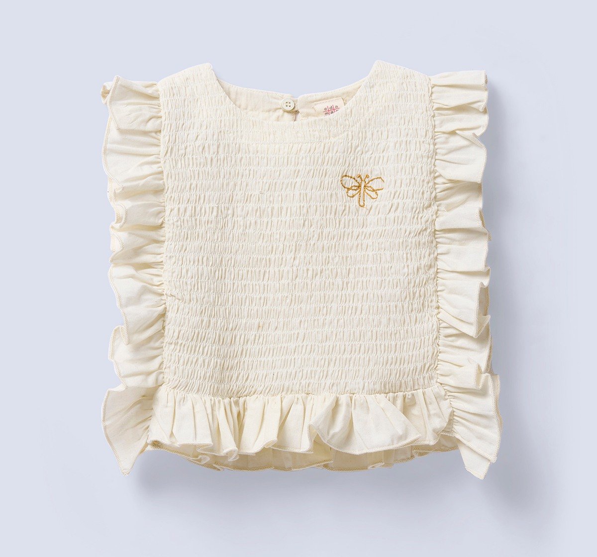 Ed-a-Mamma Infant Girls Tops Off White