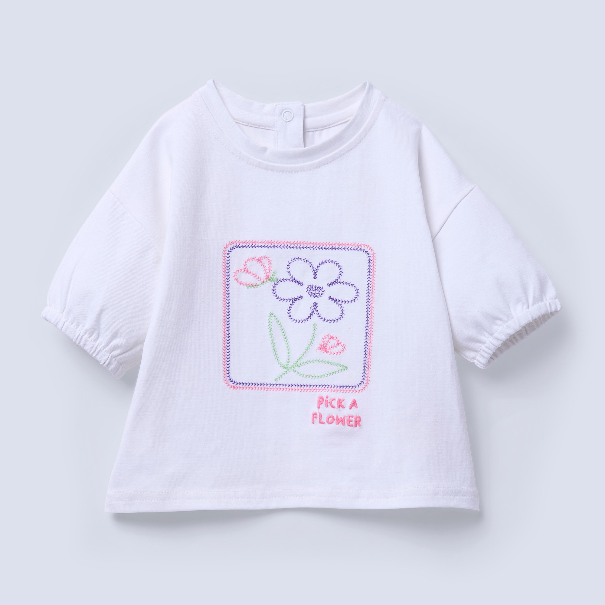 Ed-a-Mamma Infant Girls T-Shirt White