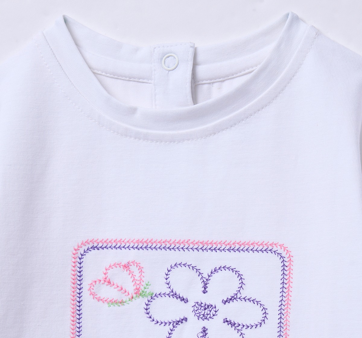 Ed-a-Mamma Infant Girls T-Shirt White