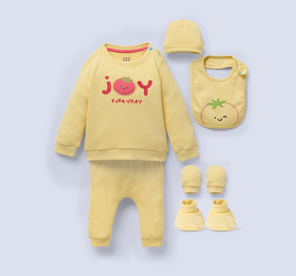 Ed-a-Mamma Infant Unisex Set Yellow