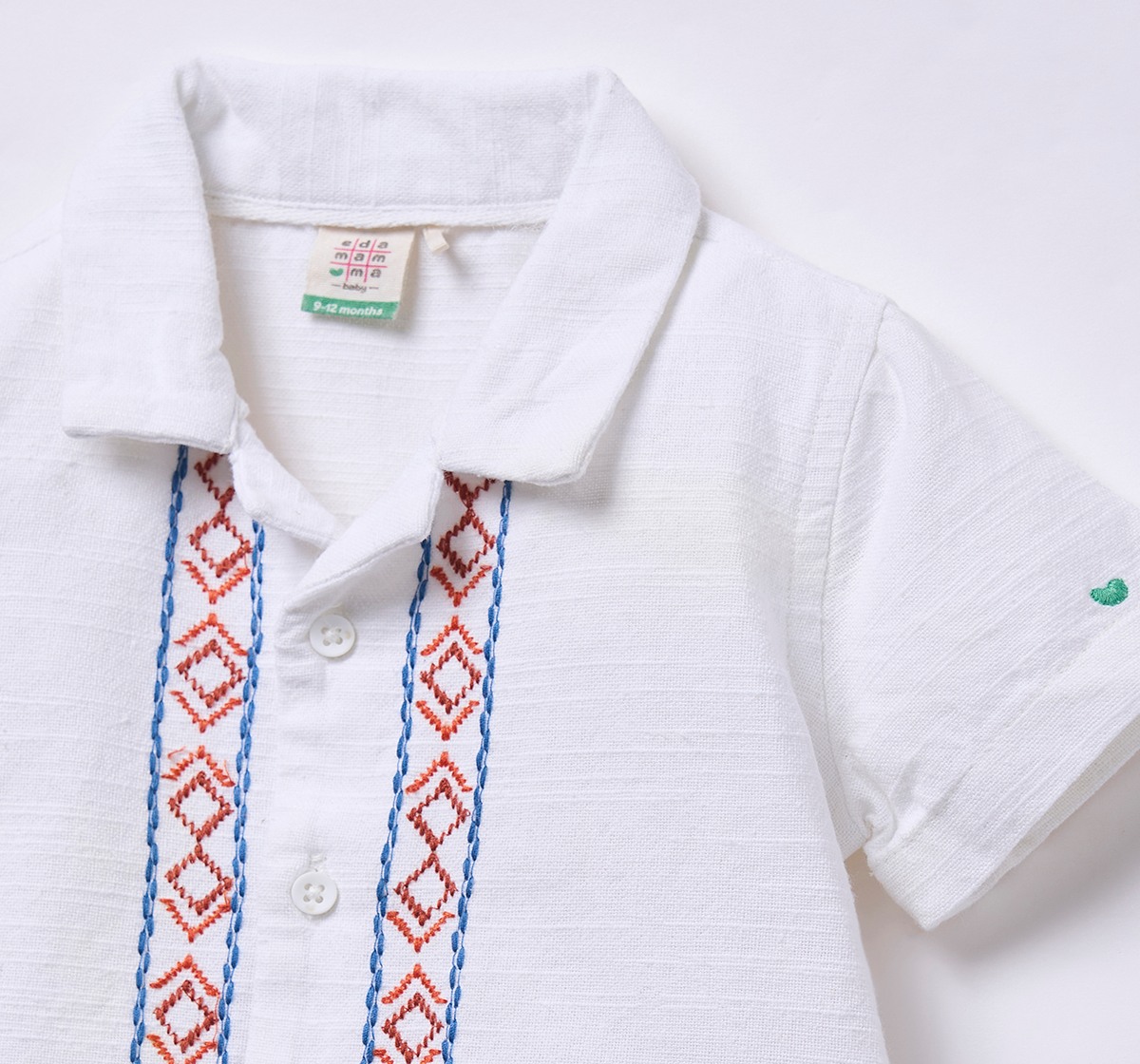 Ed-a-Mamma Infant Boys Shirt White
