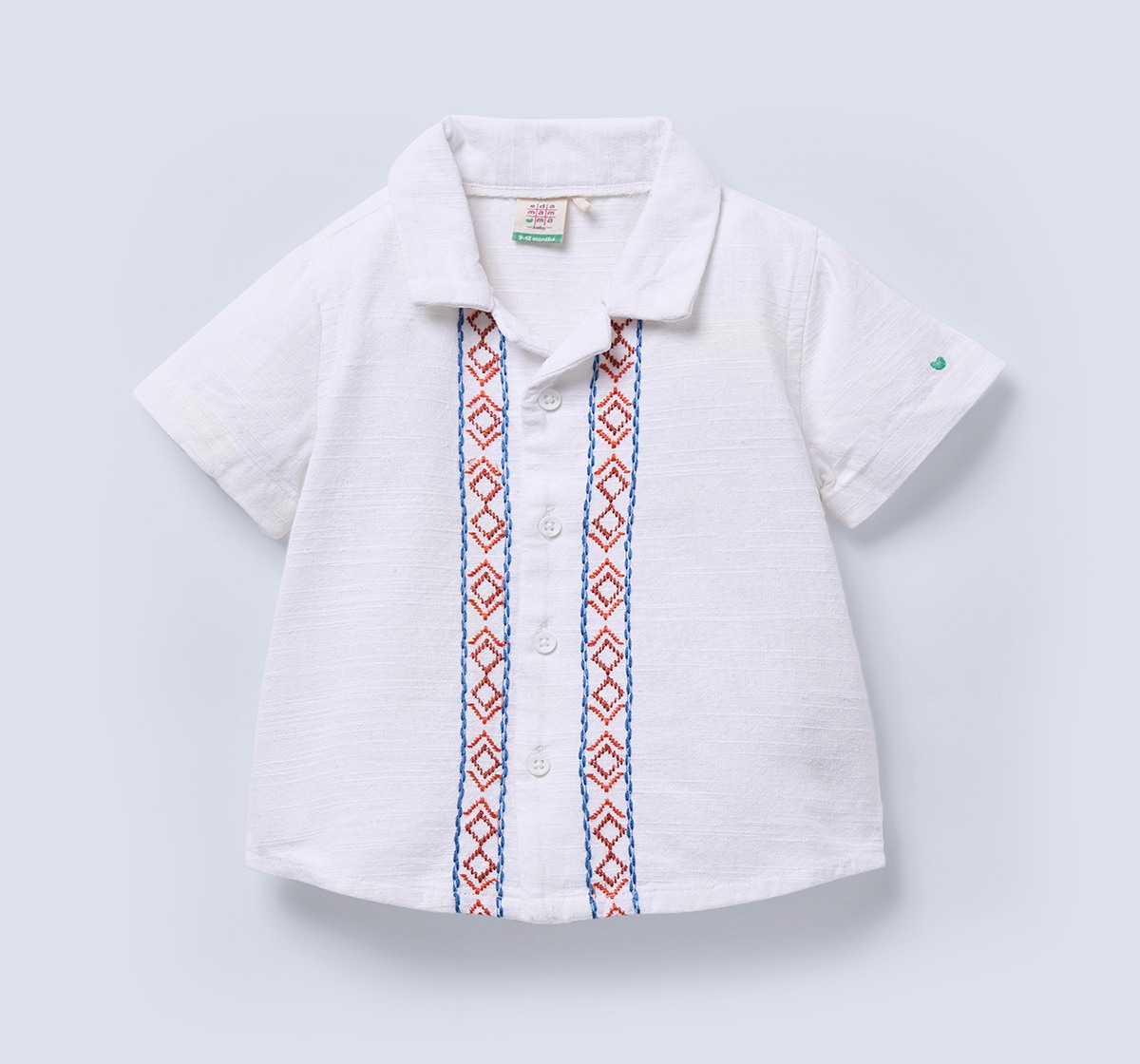 Ed-a-Mamma Infant Boys Shirt White