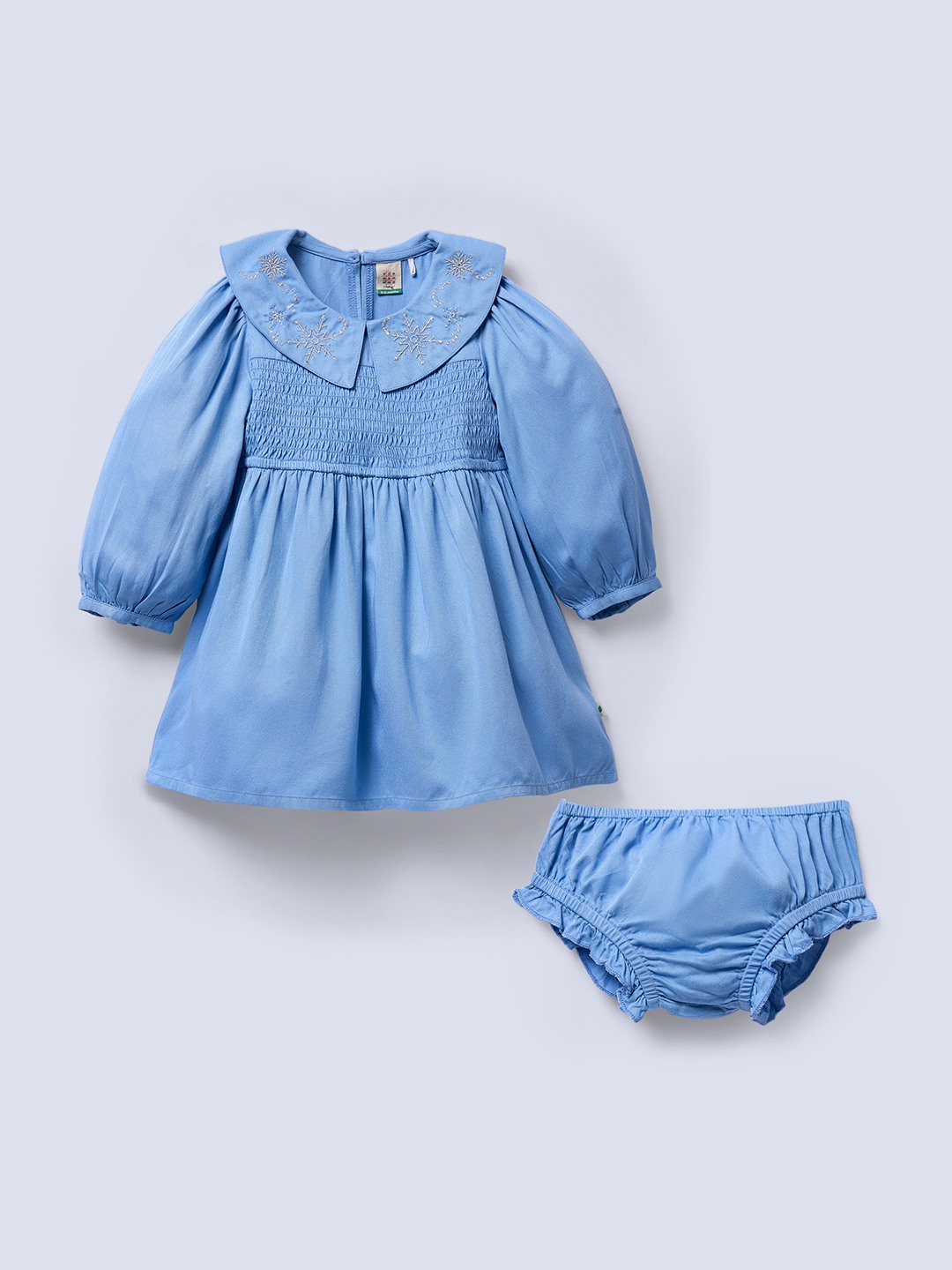 Ed-a-Mamma Infant GIrls Dress Blue